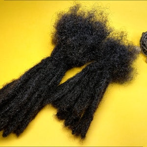 Natural Human Hair Dreadlocks | Crochet loc extensions | 10 loc bundle set