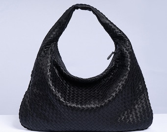 Schaffell Leder Hobo Tasche/Frauen Designer Tasche/Luxus Tasche/Frauen Handtaschen/handgewebte Ledertasche