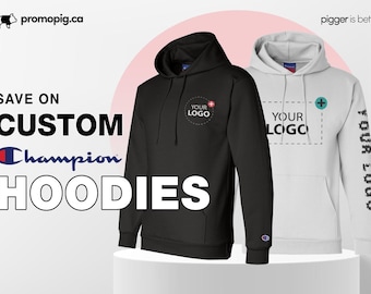 Personalisierter Champion Hoodie: Individuelles Logo, Unisex Geschenk
