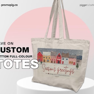 Custom Tote Bag, Personalize Tote Bag,  Tote Bags, Printed Tote Bag, Personalized Cotton Shop Bag, Custom Image Tote, Bulk Tote Bag,