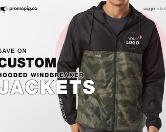 Custom Hooded Windbreaker Jacket: Team, Coach, Company Jacket