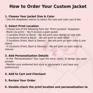 How To Order Your Custom Jacket