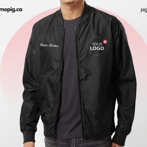 Custom Unisex Bomber Jacket: Personalized Team or Company Jacket