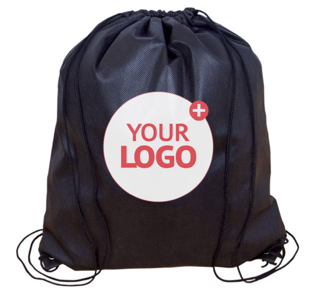 Custom Printed Drawstring Backpacks - 12 Non-woven Gym Sacks: Event ...