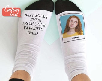 Benutzerdefinierte Socken Foto Socken mit Ihren Text Geschenke für Verliebte