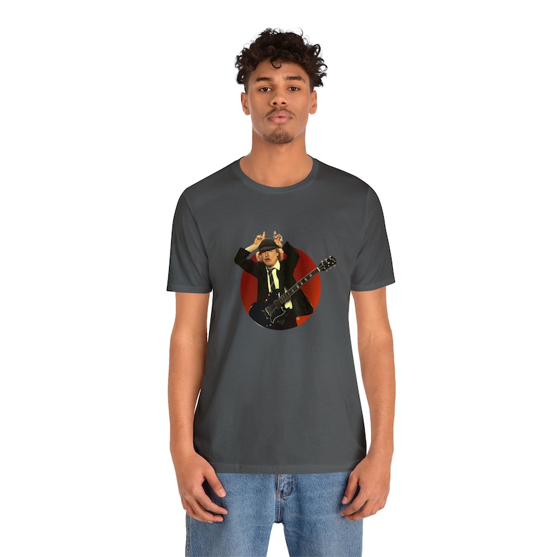 Angus Young T-shirt, Acdc Tshirt, Angus Tshirt, Band Tshirt, Angus ...
