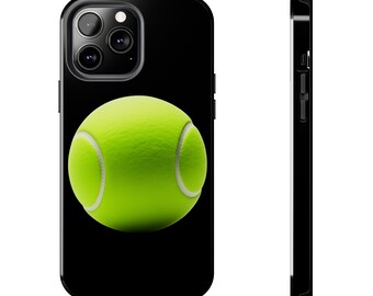 Diseño de funda para teléfono con pelota de tenis para iPhone 12, 13, 14 y 15.