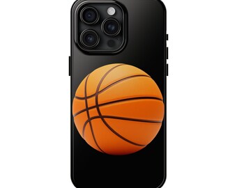 Diseño de funda para teléfono con pelota de baloncesto para iPhone 12, 13, 14 y 15.