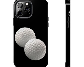 Diseño de funda para teléfono con pelota de golf para iPhone 12, 13, 14 y 15.