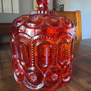 Amberina Glass Oil Lamp - Etsy