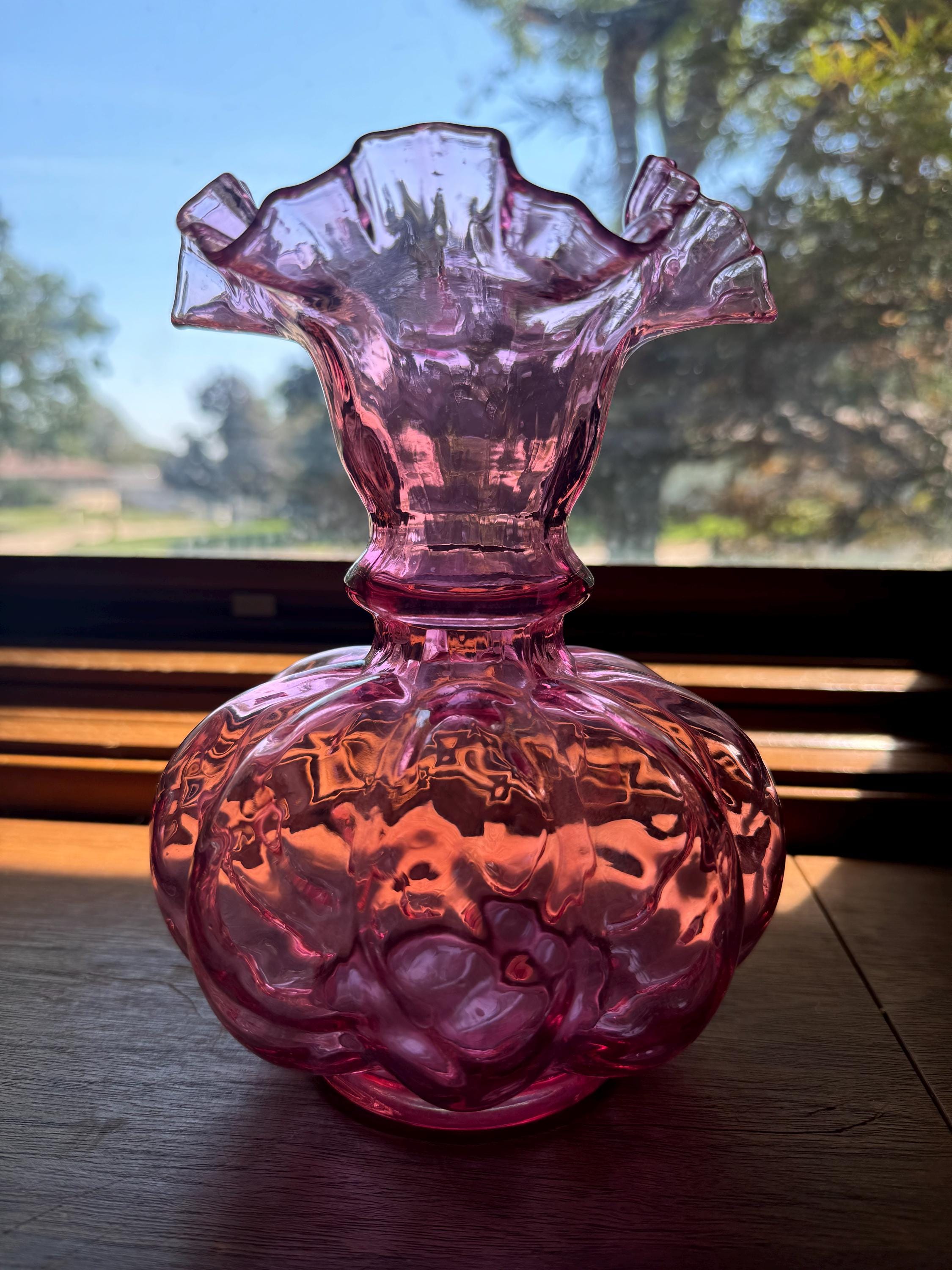 Pinch Top Fenton Vase - Etsy