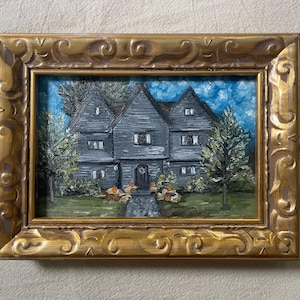 Original Oil Painting- Witch House Salem MA