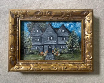 Original Oil Painting- Witch House Salem MA