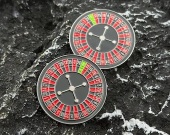 Roulette Wheel Golf Ball Marker – Magnetic, Casino Themed, 1.5” Round