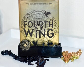 Fourth Wing Book Shelf Holder: Basgiath Empyrean Series Bracket