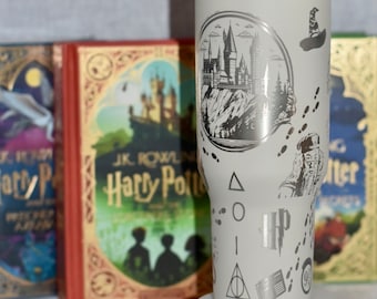 Engraved Witches and Wizards 40oz Tumbler