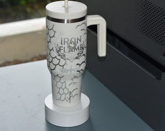 Inspired tumbler engraved with The Fourth Wing/ Iron Flame Empyrean designs 40 oz tumbler