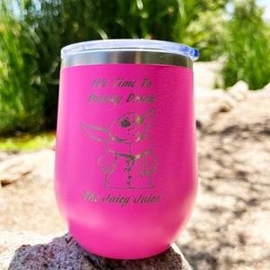 Personalized Insulated Wine Tumbler – Custom Laser Engraved for a Unique Touch
