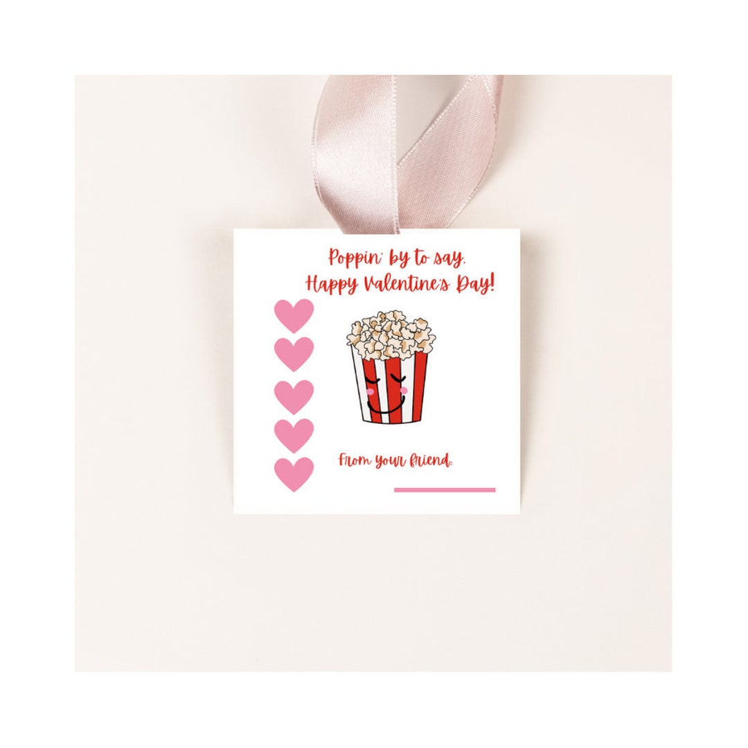 Editable Valentine's Day Tag, Printable, Valentines Tag, Instant Download, Gift Tag, Sweet Treat ...