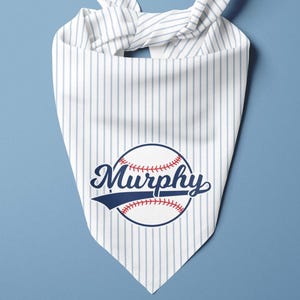 Personalized Baseball Dog Bandana - Custom Baseball Bandana - Custom Dog Bandana