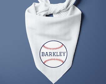 Personalized Baseball Bandana - Baseball Dog Bandana - Personalized Bandana - Pet Bandana - Personalized Dog Bandana - Custom Dog Bandana