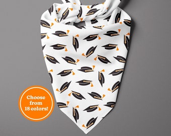 Graduation Dog Bandana - Custom Colors to Match Your School! - Tie On Dog Bandana