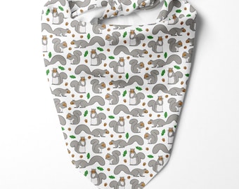 Squirrel Dog Bandana, Tie-On Stye