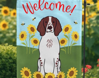English Springer Spaniel Sunflower Garden Flag: Summer Dog Decor