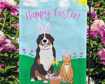 Pick Your Pet Easter Garden Flag - Personalized Pet Yard Flag - Custom Pet Gifts