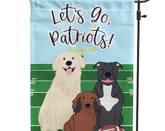 Custom Football Dog Garden Flag: Game Day Pet Decor