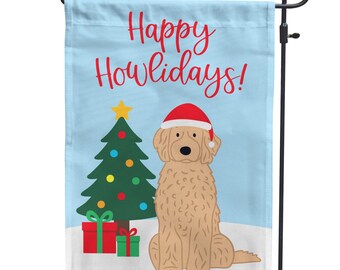 Pick Your Pet Christmas Garden Flag - Personalized Pet Yard Flag - Holiday Yard Decor – Cute Pet Welcome Sign - Gifts for Dog Lovers