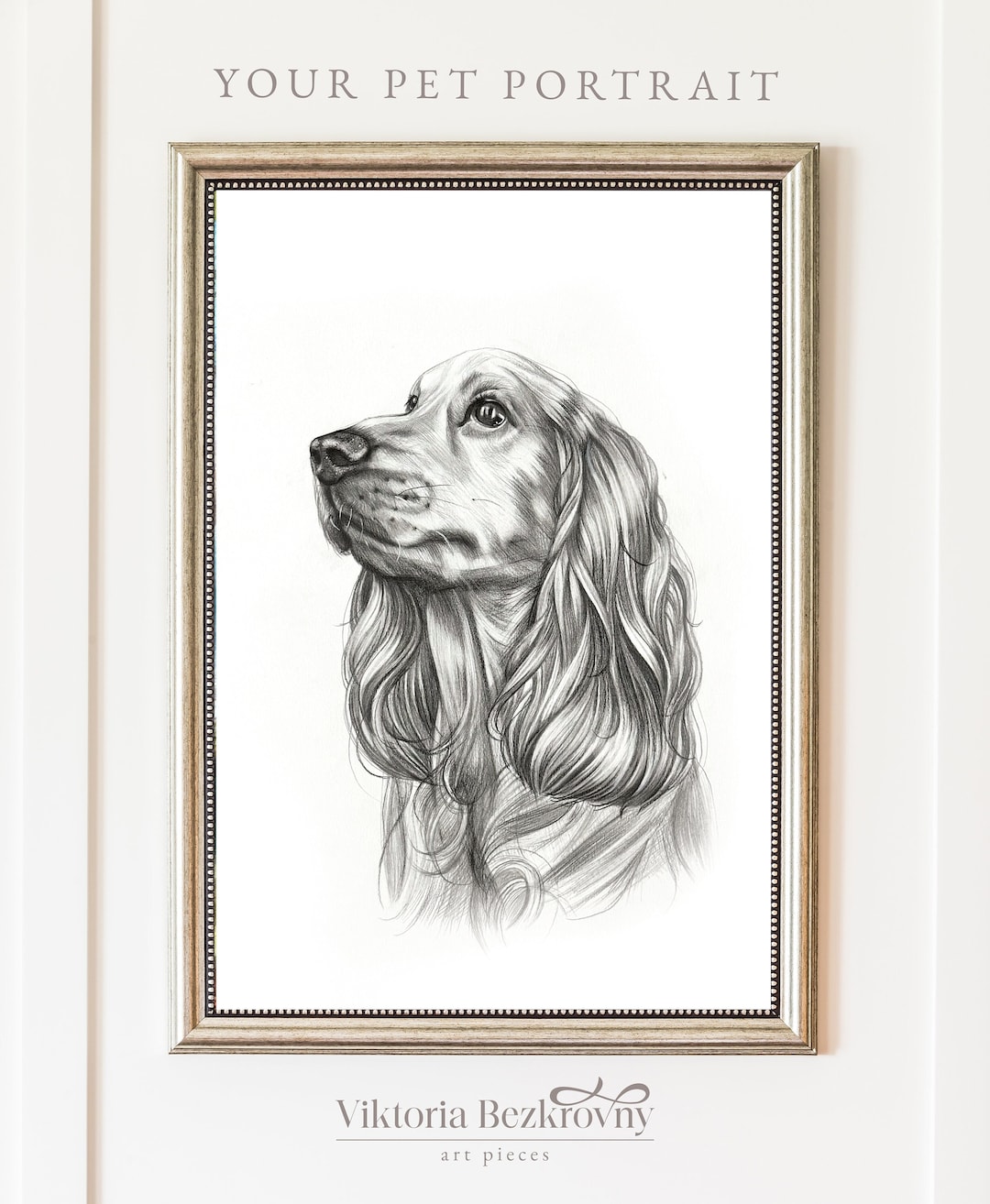 Custom Pencil Pet Portrait From Photo, Hand Drawn Art - Etsy