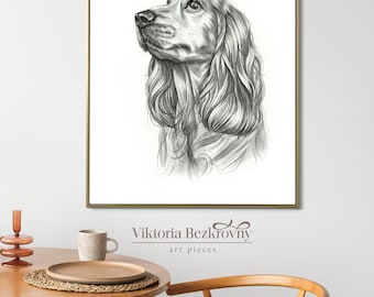 Retrato de perro hecho a mano: arte conmemorativo personalizado para mascotas
