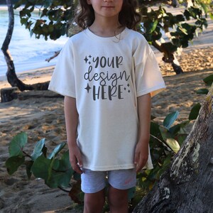 Toddler Mockups, White Gildan 5000b Mockup Bundle, Kids Beach Mockup, Youth Tshirt Mockup, Kids Tshirt Mockup, Toddler Mockup