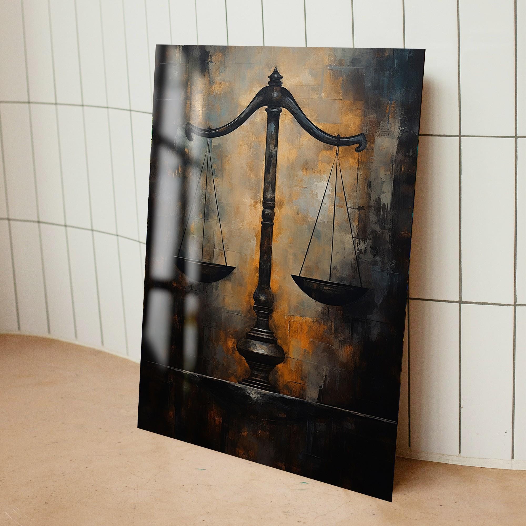 Scales of Justice, Bathroom Wall Decor, Spiritual Wall Art, Gift for ...