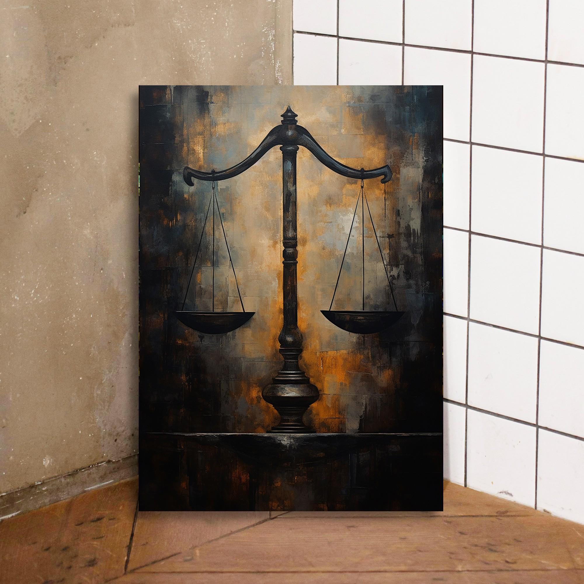 Scales of Justice, Bathroom Wall Decor, Spiritual Wall Art, Gift for ...