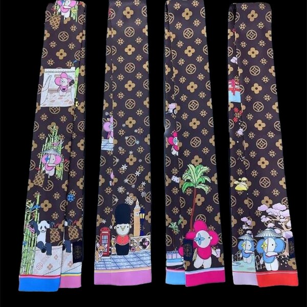 Silk Neck Scarf Etsy