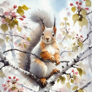 Lente Scamper | Decoratief kunstpapier | Zilverberkbloesem | Hoge kwaliteit | Papier- en formaatopties
