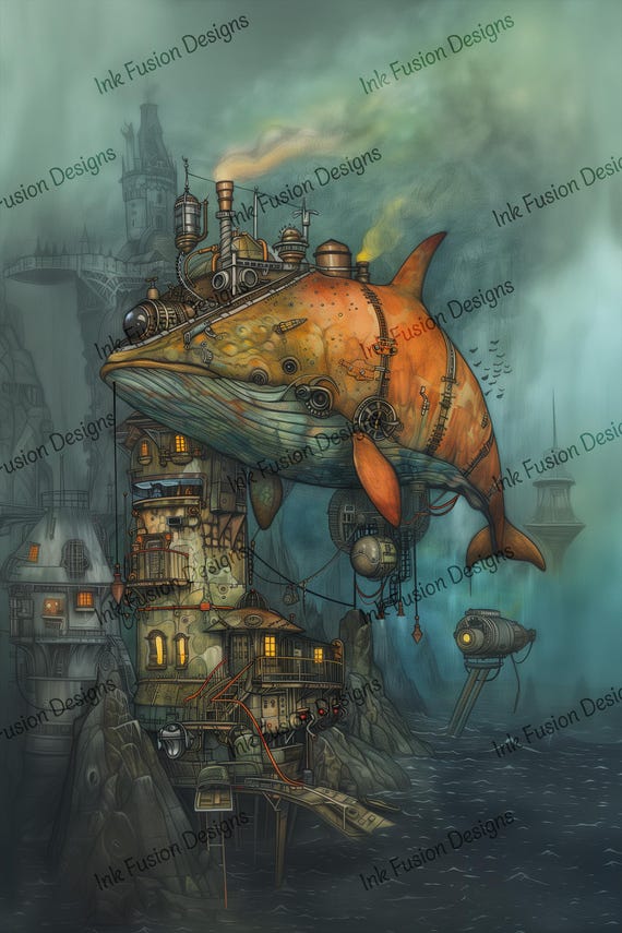 Steampunk fish スチームパンク 魚 天空の城ラピュタ Steampunk fish