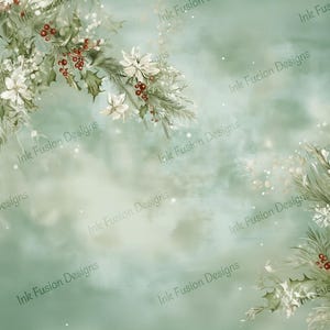 Wintergroen gelukzaligheid | Decoratief kunstpapier | Heerlijke winterslingerprint | Hoge kwaliteit | Meerdere papier- en formaatopties beschikbaar.