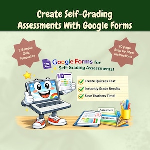 Digital Quiz Template for Google Forms | Customizable Assessment for Teachers | Self-Grading Online Activity