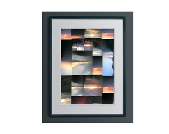 Sunrise Collage-The Sun Also Rises,Sunrise Grid,colorful beauty,Dawn's artistic palette,Farmhouse, Bohemian,Eclectic,Modern,Minimalist decor