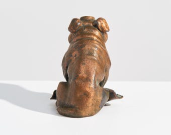 RARE Vintage 1930's English Bulldog Table Lighter by Ronson Art
