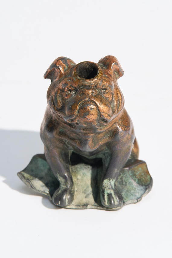 アンティーク雑貨 Ronson Bulldog Table Lighter RARE Vintage 1930's English Bulldog Table Lighter by Ronson Art