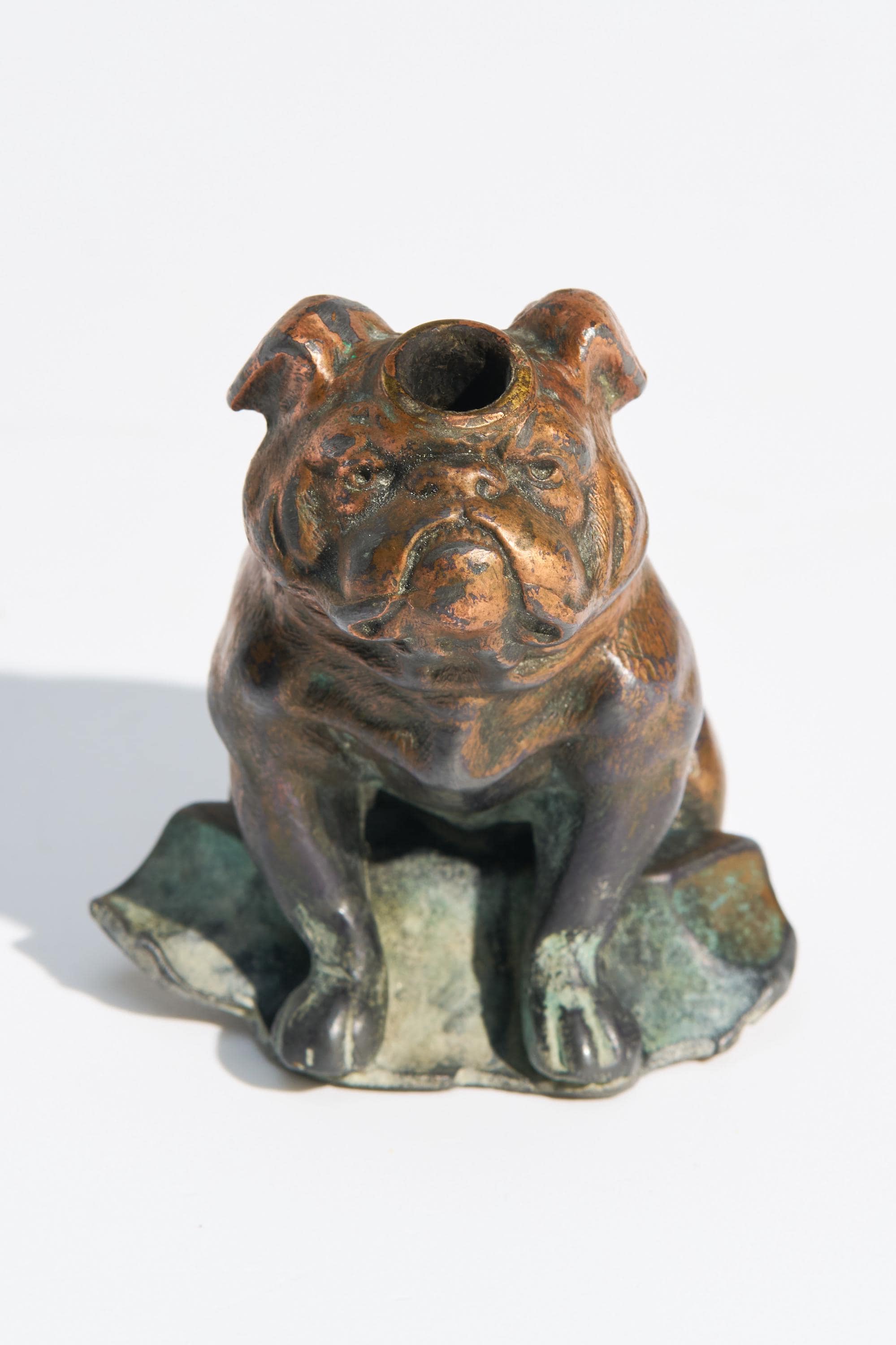 RARE Vintage 1930's English Bulldog Table Lighter by Ronson Art