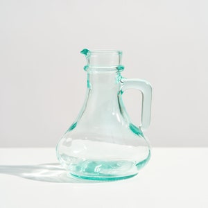 Vintage Italian Green Tinted Glass Bottle image 3