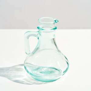 Vintage Italian Green Tinted Glass Bottle image 4