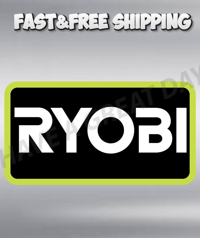 Ryobi Tools Square Sticker Logo Vinyl Decal / Sticker 10 Sizes!! Free ...