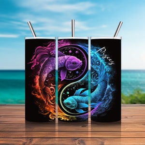 Zodiac Signs - PISCES - CUSTOMIZED 20oz or 30oz Tumbler GIFT