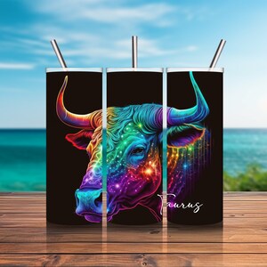 Zodiac Signs TAURUS - CUSTOMIZED - 20oz or 30oz Tumbler GIFT